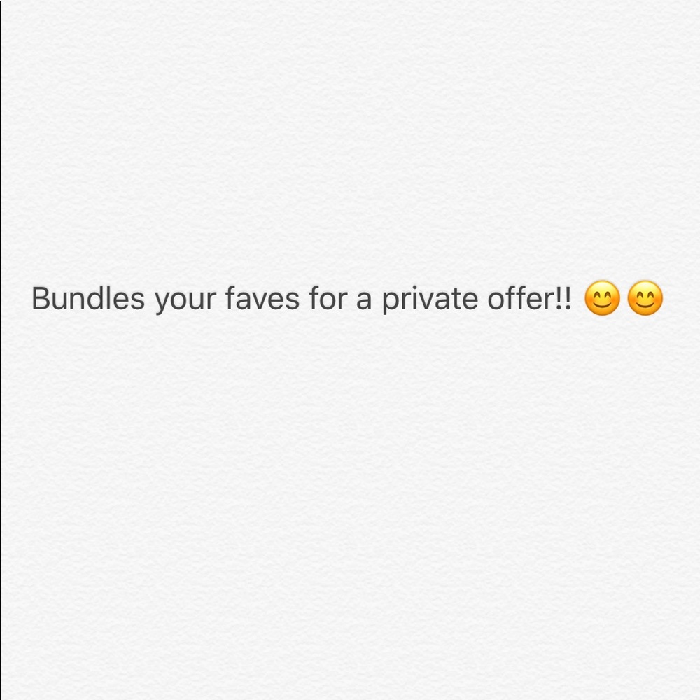 Bundle and save😊